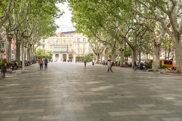 Ramblas in Figueras, Spain, Europe