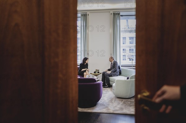 (L-R) Annalena Baerbock (Alliance 90/The Greens), Federal Foreign Minister, meets Ayman Safadi, Foreign Minister of Jordan, for talks in Berlin, 16 April 2024 / Photographed on behalf of the Federal Foreign Office