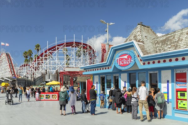 Amusement park at the Santa Cruz Beach Board Walk, California, USA, Santa Cruz, California, USA, North America
