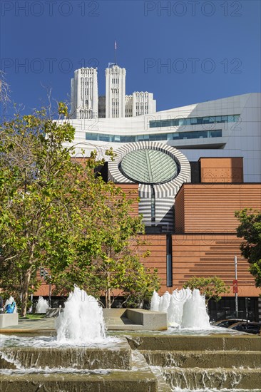 Museum of Modern Art, architect Mario Botta, San Francisco, California, USA, San Francisco, California, USA, North America