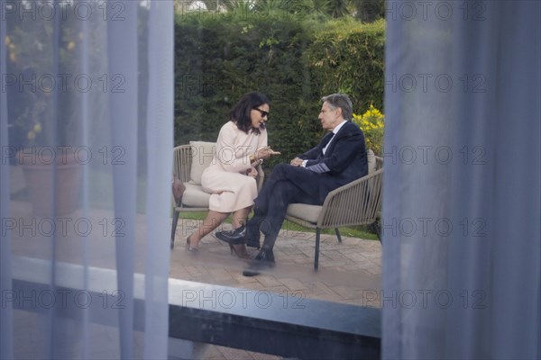 Annalena Baerbock (Alliance 90/The Greens), Federal Foreign Minister, and Antony Blinken, Secretary of State of the United States of America, at the meeting of the G7 Foreign Ministers in Capri, 18 April 2024. Photographed on behalf of the Federal Foreign Office