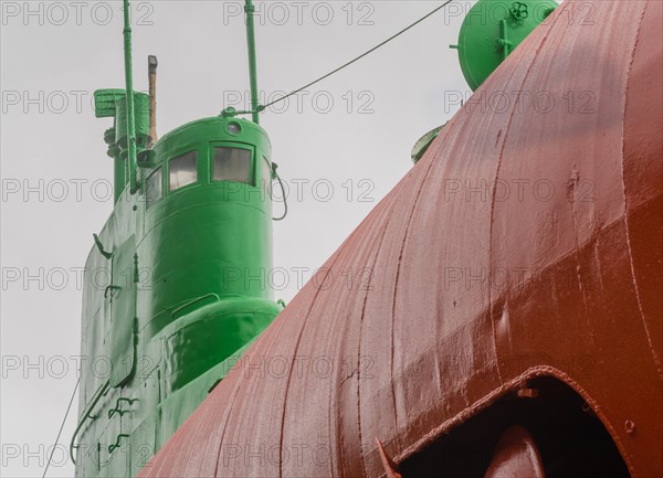 North Korean submarine on display at Unification Park in Gangneung, South Korea, Asia