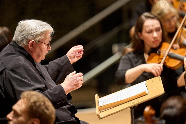 Farewell concert by Professor Mathias Breitschaft with the Rheinische Philharmonie State Orchestra in the Rhein-Mosel-HalleMusik-Institut Koblenz, Rhineland-Palatinate, Germany, Europe