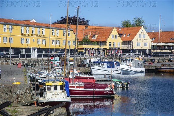 The port of Svaneke on the island of Bornholm, Baltic Sea, Denmark, Scandinavia, Northern Europe, Europe