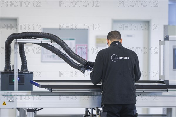 Sunmaxx PVT is a new innovative developer of photovoltaic thermal solar modules. The Fraunhofer ISE has confirmed an overall efficiency of 80% for the PX-1 premium module. The innovation is the combination of photovoltaics and solar thermal energy in one element, Ottendorf-Okrilla, Saxony, Germany, Europe