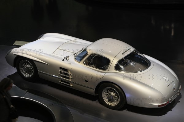 Mercedes-Benz 300 SLR Uhlenhaut Coupe, Mercedes-Benz Museum, Stuttgart, Baden-Wuerttemberg, Germany, Europe