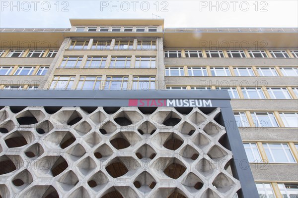 Exterior view of the Stasi Museum in the former MfS building. The exhibition in the Stasi Museum provides information about the role of the GDR secret police, its strategies and victims, 17 Jan. 2015, Berlin, Berlin, Germany, Europe