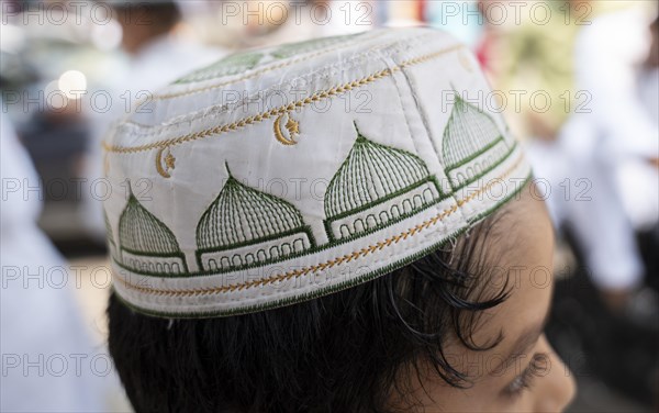 GUWAHATI, INDIA, APRIL 11: Muslims gather to perform Eid al-Fitr prayer at Eidgah in Guwahati, India on April 11, 2024. Muslims around the world are celebrating the Eid al-Fitr holiday, which marks the end of the fasting month of Ramadan