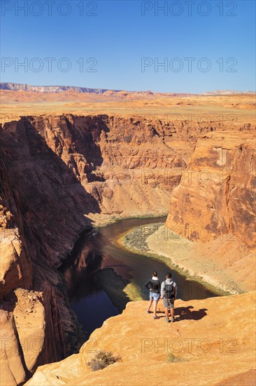 Horseshoe Bend, Glen Canyon, Colorado River, Arizona, USA, Horseshoe Bend, Arizona, USA, North America