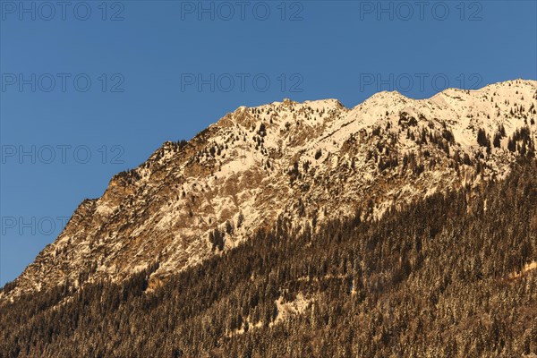 View of the Nebelhorn, Oberstdorf, Allgaeu, Swabia, Bavaria, Germany, Oberstdorf, Bavaria, Germany, Europe