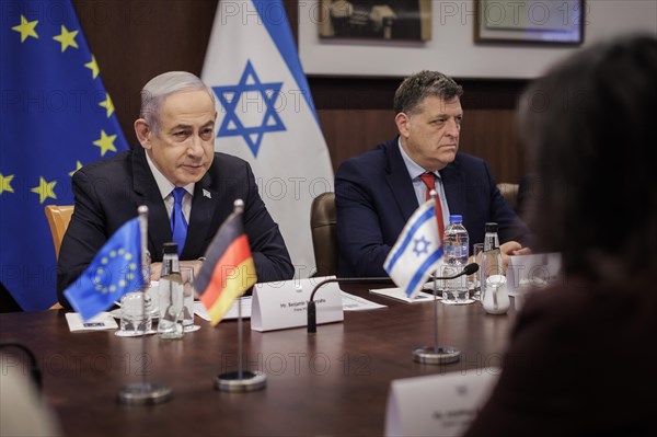 Annalena Baerbock (Alliance 90/The Greens), Federal Foreign Minister, photographed during a meeting with Benjamin Netanyahu, Prime Minister of the State of Israel, in Jerusalem, 17 April 2024. Photographed on behalf of the Federal Foreign Office