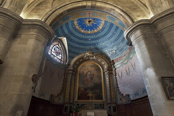 Devotional chapel in the Eglise Notre Dame de Bon Port, 1646, Les Sables-d'Olonne, Vandee, France, Europe