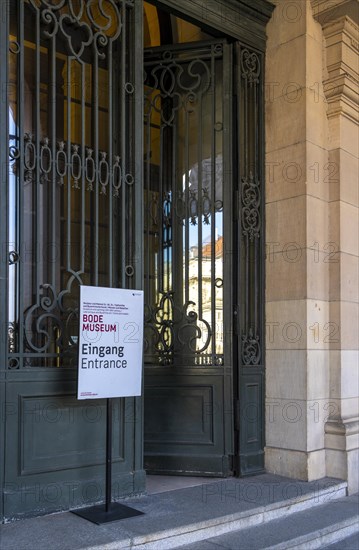 Entrance to the Bode Museum, Berlin, Germany, Europe