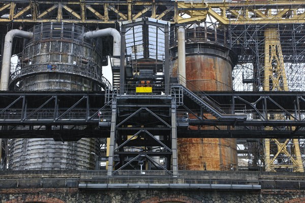 Solvay chemical plant for the production of bicarbonate and carbonate of soda or sodium carbonate, Dombasle-sur-Meurthe, Meurthe-et-Moselle department, Lorraine, Grand Est region, France, Europe