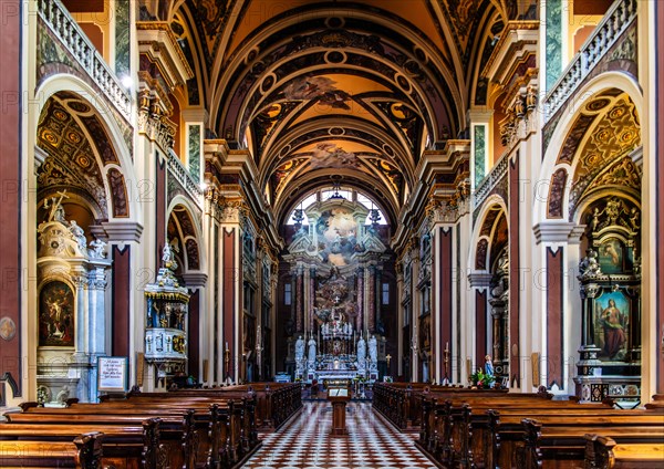 Chiesa Sant Ignazio, 17th century, Gorizia, border town to Slovenia, Friuli, Italy, Gorizia, Friuli, Italy, Europe