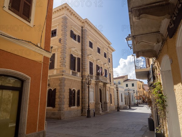 Town Hall, Maddalena, Isola La Maddalena, Sardinia, Italy, Europe