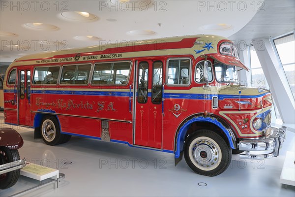 Argentinian Mercedes-Benz LO 1112 bus, Mercedes-Benz Museum, Stuttgart, Baden-Wuerttemberg, Germany, Europe