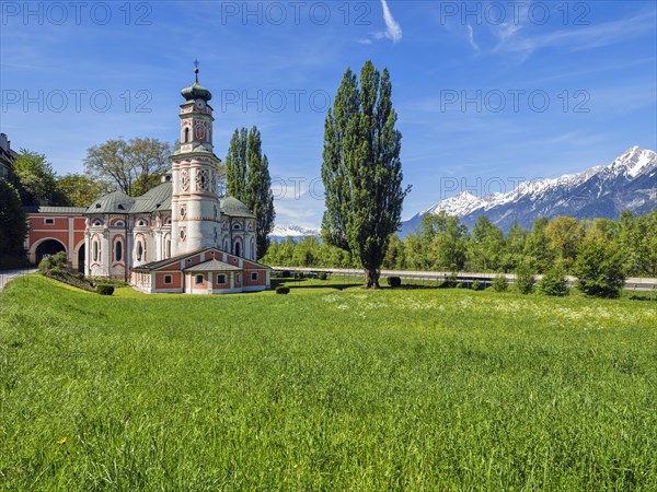 St. Charles Monastery, St. Charles Church, Monastery Church of St. Charles Borromeo, Nordkette, Volders, Tyrol, Austria, Europe