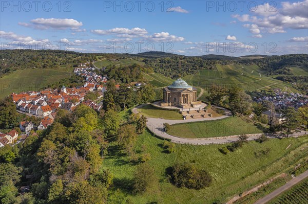 Burial chapel in the vineyards near Stuttgart-Rotenberg, Baden-Wuerttemberg, Germany, Rotenberg, Baden-Wuerttemberg, Germany, Europe