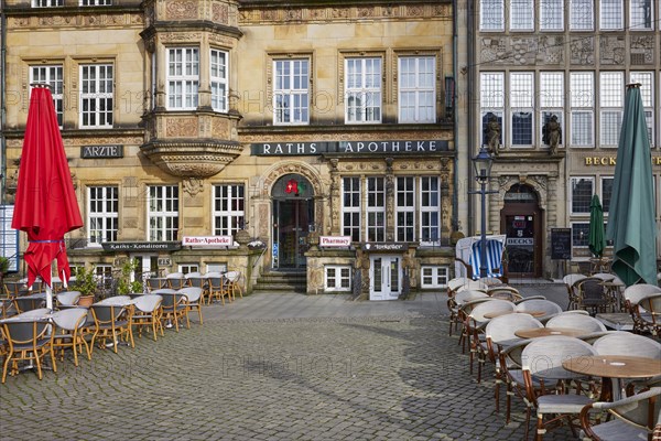 Raths-Apotheke am Bremer Markt in Bremen, Hanseatic City, State of Bremen, Germany, Europe