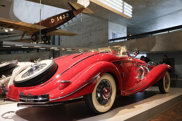 Mercedes-Benz 500 K Special Roadster, Mercedes-Benz Museum, Stuttgart, Baden-Wuerttemberg, Germany, Europe