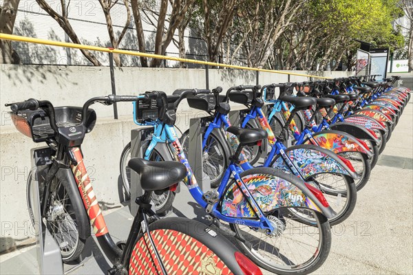 Rental bikes in Downtown, San Francisco, California, USA, San Francisco, California, USA, North America