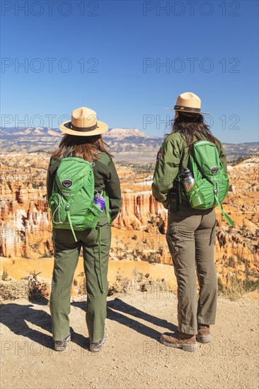 Park Ranger in Bryce Canyon National Park, Colorado Plateau, United States, Utah, USA, Bryce Canyon, Utah, USA, North America
