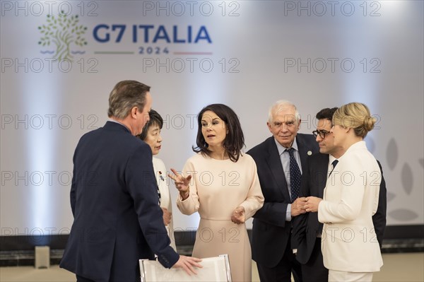 Annalena Baerbock (Alliance 90/The Greens), Federal Foreign Minister, photographed during the first working session of the meeting of G7 foreign ministers in Capri, 18 April 2024. Photographed on behalf of the Federal Foreign Office
