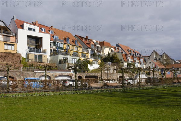 Town view, Modern and old buildings, Waren, Mueritz, Mecklenburg Lake District, Mecklenburg, Mecklenburg-Vorpommern, Germany, Europe