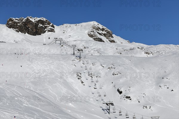 Chairlift to the Nebelhorn summit, Oberstdorf, Allgaeu, Swabia, Bavaria, Germany, Oberstdorf, Bavaria, Germany, Europe