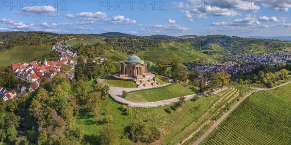 Burial chapel in the vineyards near Stuttgart-Rotenberg, Baden-Wuerttemberg, Germany, Rotenberg, Baden-Wuerttemberg, Germany, Europe