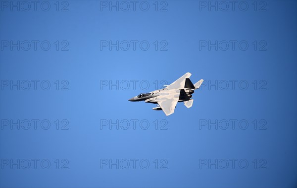 Mc Donnell Douglas F, 15 Eagle, fighter aircraft during an Air Defender exercise, Schleswig-Holstein, Germany, Europe