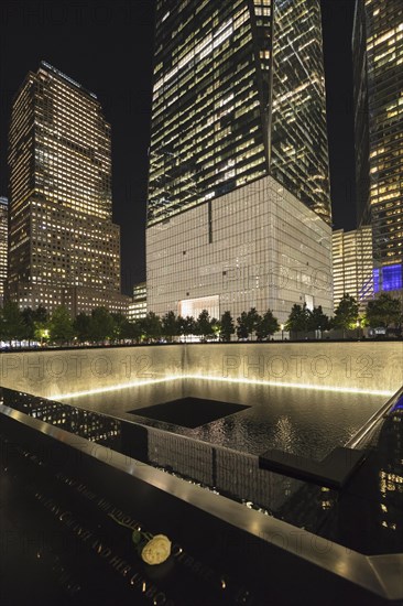 National September 11 Memorial and Museum, One World Trade Center, Manhattan, New York City, New York, USA, New York City, New York, USA, North America