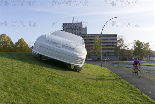 Golf GTI sculpture in Wolfsburg, 26.10.2015., Wolfsburg, Lower Saxony, Germany, Europe