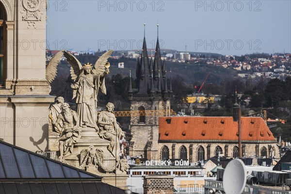 National Museum, Figures of Saints, Prague, Czech Republic, Europe