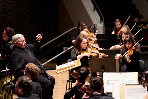 Farewell concert by Professor Mathias Breitschaft with the Rheinische Philharmonie State Orchestra in the Rhein-Mosel-HalleMusik-Institut Koblenz, Rhineland-Palatinate, Germany, Europe