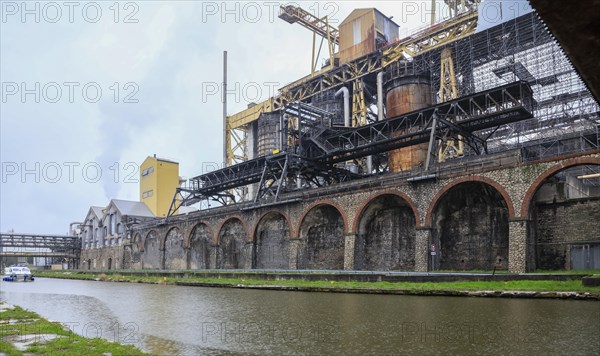 Solvay chemical plant for the production of bicarbonate and carbonate of soda or sodium carbonate, Dombasle-sur-Meurthe, Meurthe-et-Moselle department, Lorraine, Grand Est region, France, Europe