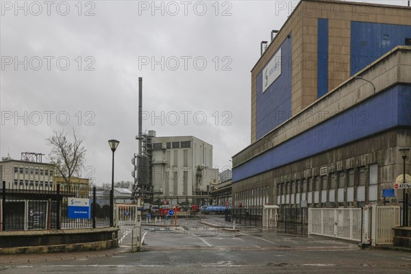 Solvay chemical plant for the production of bicarbonate and carbonate of soda or sodium carbonate, Dombasle-sur-Meurthe, Meurthe-et-Moselle department, Lorraine, Grand Est region, France, Europe