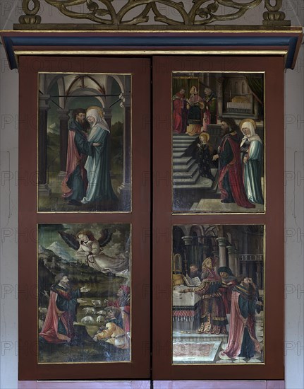St Martin's winged altar, around 1517, St Martin's, Tauberbischofsheim, Baden-Wuerttemberg, Germany, Europe