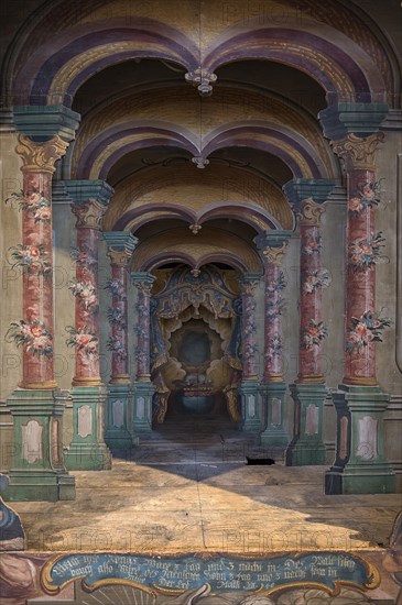 Detailed view of the Holy Sepulchre around 1750, St Oswald's Church, Baunach, Upper Franconia, Bavaria, Germany, Europe