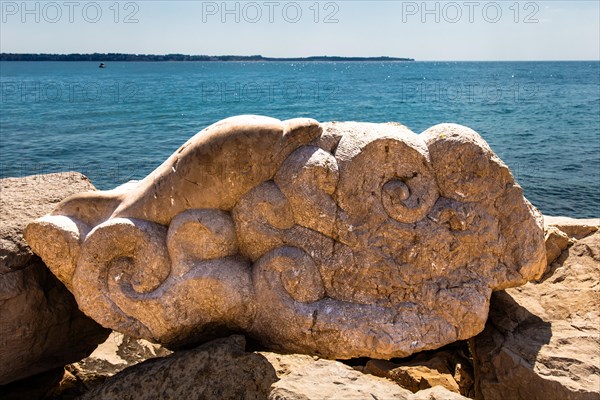 Waterfront promenade, harbour town of Piran on the Adriatic coast with Venetian flair, Slovenia, Piran, Slovenia, Europe