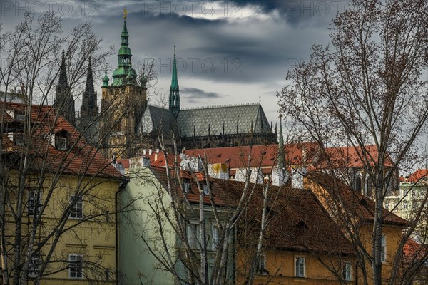 Old Town, Church, Cathedral, St Vitus Cathedral, Prague, Czech Republic, Europe