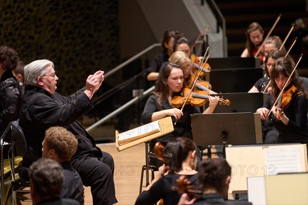 Farewell concert by Professor Mathias Breitschaft with the Rheinische Philharmonie State Orchestra in the Rhein-Mosel-HalleMusik-Institut Koblenz, Rhineland-Palatinate, Germany, Europe