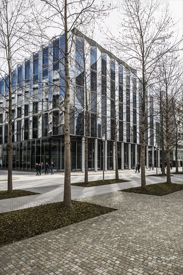 Modern architecture, office building, architect Adolf Krischanitz, Novartis Campus, Basel, Canton of Basel-Stadt, Switzerland, Europe