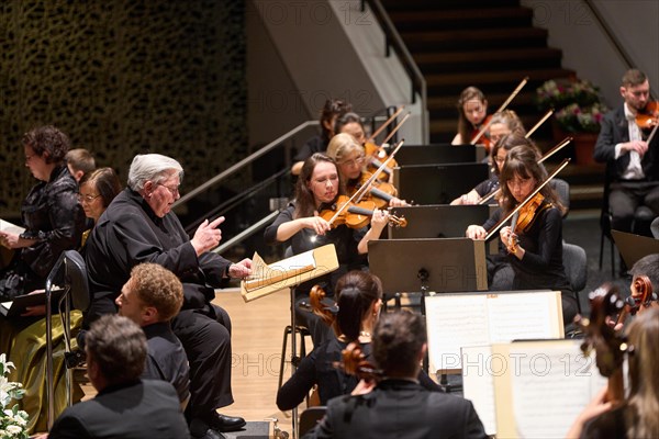 Farewell concert by Professor Mathias Breitschaft with the Rheinische Philharmonie State Orchestra in the Rhein-Mosel-HalleMusik-Institut Koblenz, Rhineland-Palatinate, Germany, Europe