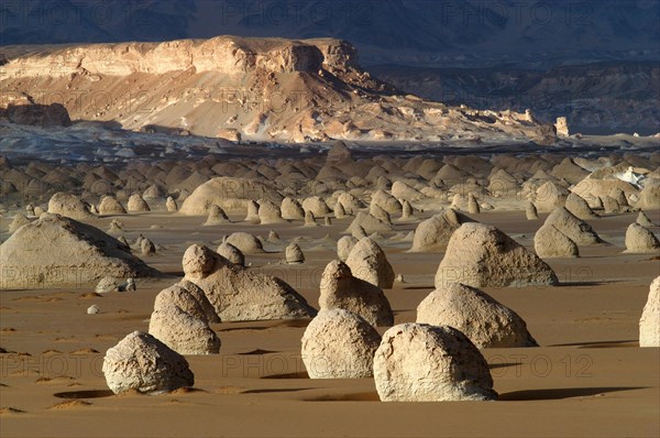 Egypt, White Desert, bizarre sandstone cliffs, Middle East, Africa