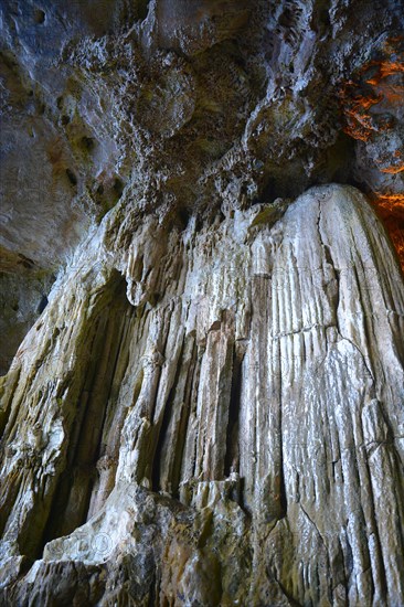 Inside Grotta Nereo cave in Capo Caccia cliff, Alghero, Sassari Province, Sardinia, Italy, Mediterranean Sea, South Europe, Europe