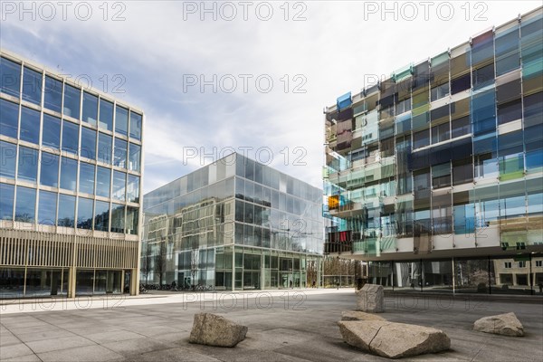 Modern architecture, office building, Novartis Campus, Basel, Canton of Basel-Stadt, Switzerland, Europe