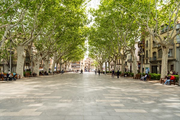 Ramblas in Figueras, Spain, Europe