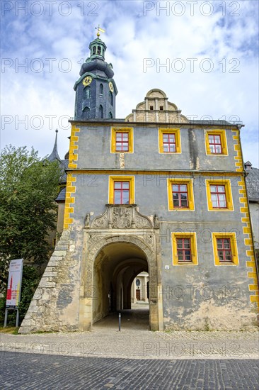 The building ensemble of the Bastille is part of the Weimar City Palace complex, also known as the Residential Palace, which has been a UNESCO World Heritage Site since 1998, Weimar, Thuringia, Germany, status 13 August 2020, Europe